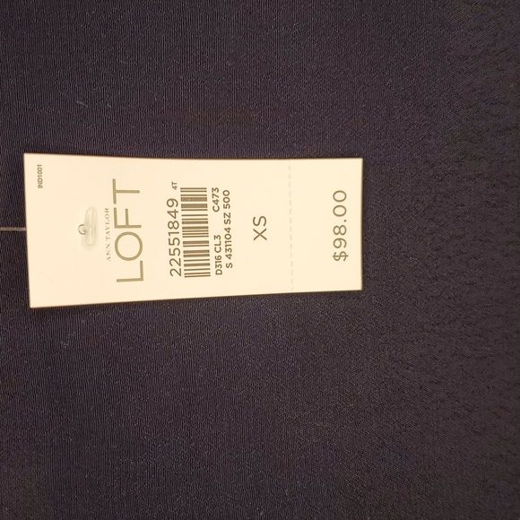 LOFT 💙💛NWT❤💜 Size XS Navy Swing Dress! 💙💚💙 - Picture 14 of 16